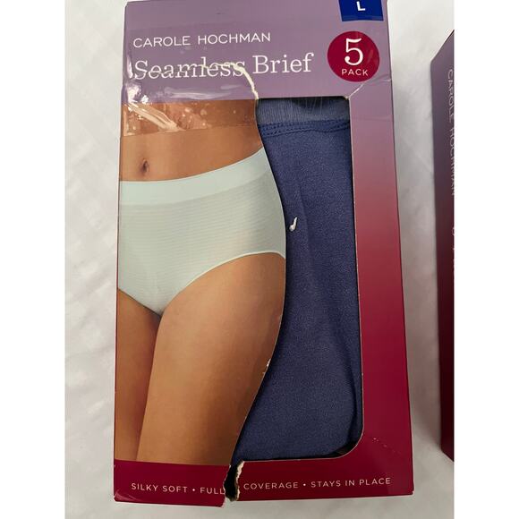 Carole Hochman Seamless Brief 5-Pack (Size L) - New In Box - Picture 7 of 10